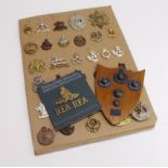 Badges: Collection of genuine mostly British Army Badges including Household Cavalry (Officer),