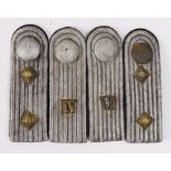 German Nazi Army shoulder boards 'IV' and 'VI' Infantry Engineers. Plus Army Engineers Captains