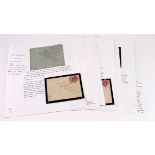 Ephemera - correspondence relating to a period just before the outbreak of war, letters all