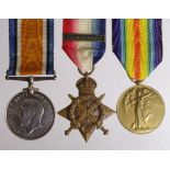 1914 Star Trio with later Aug-Nov clasp, named 11226 Pte C Andrews 4/R.Fus. (Pair named L-11226 A.