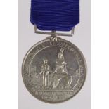Marine Society Reward of Merit Medal with small bar suspender named to 'Thomas R. Thorn'.