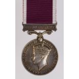 Regular Army LSGC Medal GVI named (2748436 Pte J Cowan, Black Watch).