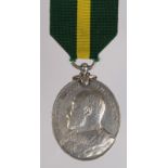 Territorial Force Efficiency Medal EDVII named (893 Sjt J Kane 5/Rl Hdrs).
