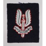 Cloth Badge: S.A.S. - Special Air Service Other Ranks embroidered felt beret badge, late Malayan