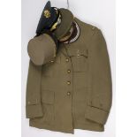 Military Uniforms etc - complete Russian Uniform + Hat with medals and ribbon bar. French 3 Star