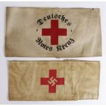 German Red Cross armbands, two different types