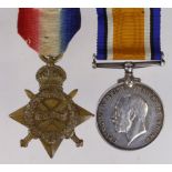 1915 Star and BWM to 1731 Pte R Miller Scottish Horse. (Sjt on BWM). Entitled to the Military