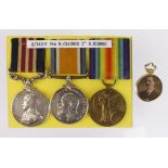 Military Medal GV (S-43107 Pte R Cairnie 1/R.Highlanders), BWM & Victory Medal (2928 Pte R Cairnie