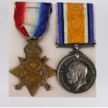 1915 Star and BWM to 1656 Pte A Wilson R.Highlanders. Served with 7th Bn. Wounded In Action 31/7/