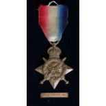 1914 Star to 1985 Pte W H Smith 1/1 Herts Regt. With original Aug-Nov clasp (loose). Later served