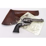 Revolver - a rare .45 Cal Colt, single action "Peacemaker" SN: 134894 dating to 1890. Barrel with