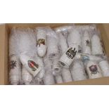 Military related Crested China collection, inc Shells, Drum, Aircraft Bomb, Tank, Armoured Car, etc.