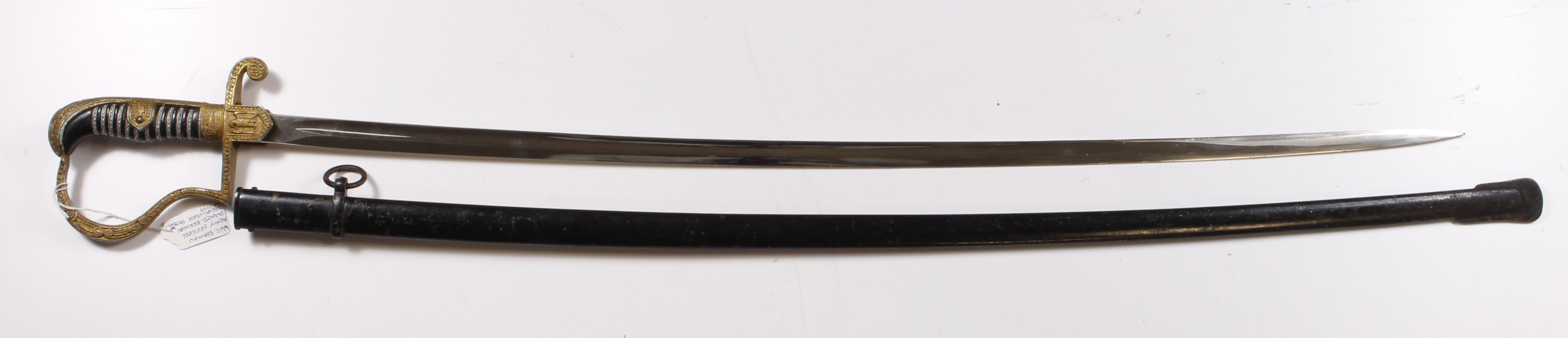 German Nazi "Derflinger Pattern" Infantry Officers Sword by premier German maker Karl Eichorn.