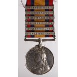 QSA with bars CC/TH/OFS/RoL/Tran/LN named to (2923 Pte M Cox 1: YK & Lanc Regt). Confirmed to roll