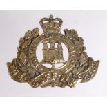 Suffolk Regiment Officers Cap badge QC, unmarked Silver