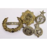 Police badges (5) all original, includes Cook Islands, Sierra Leone, Ghana + 2 others
