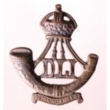 Badge a Durham Light Infantry Officers Territorial bronze cap badge with South Africa 1900-02