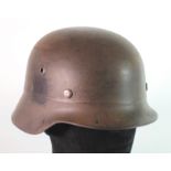 German WW2 scarce beaded pattern helmet.