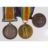 BWM & Victory Medal to 159030 Gnr J Hammond RA. With an unrelated ? medal 'In Token of Lincoln's