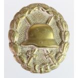 German WW1 wound badge in gold.