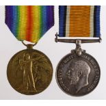 BWM & Victory Medal to 3599 Pte W prior Essex Regt. (2)