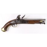 Napoleonic 16 bore New Land Pattern Military Flintlock Pistol, round barrel 9", with British Proof