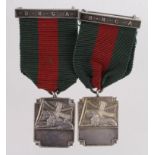 National Cadet Association silver medals (2) hallmarked respectively F&S, Birm. 1934& 1939
