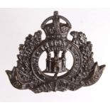 Suffolk Regiment Officers Cap badge KC bronze, 3 Towers