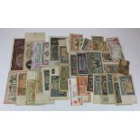 World (230+), box of mixed world banknotes including Tunisia, France, Poland, China, Malaya, Notgeld