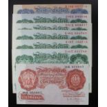 Bank of England (7), a set of REPLACEMENT notes, signed Peppiatt, Beale & O'Brien, Peppiatt 1