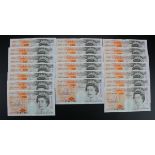 Kentfield 10 Pounds (20) issued 1992, a consecutively numbered run serial B79 248071 - B79 248090 (