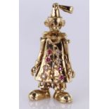 9ct Gold Clown Pendant weight 8.3g