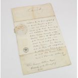 Queen Victoria (1819-1901). An original three sided manuscript document, signed by Queen Victoria at