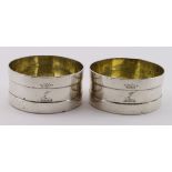 Two George III silver salts, hallmarked Dublin 1809 by Daniel Egan, retailed by Clark & West,