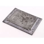 D. C. Thomson interest. A very unusual and rare metal printing plate depicting the front cover of