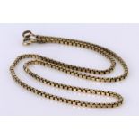 9ct Gold Box link Necklace 16 inch length weight 9.3g