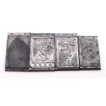 D. C. Thomson interest. Four unusual and rare metal printing plates depicting the front covers for