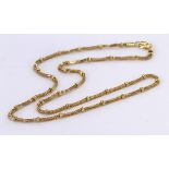 18ct Gold Popcorn Necklace 16 inch length weight 6.7g