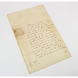 Queen Victoria (1819-1901). An original two sided manuscript document, signed by Queen Victoria at