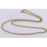 9ct Gold Prince of Wales Necklace 20 inch length weight 5.2g