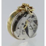 Titus gilt metal ball watch, approx 36mm dia, working when catalogued