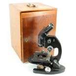 Cooke, Troughton & Simms Ltd microscope (M30330), contained in a case (lock detached), sold as seen