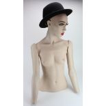 Female mannequin torso by Adel Rootstein, circa 1970s, height 78cm approx. (sold as seen)