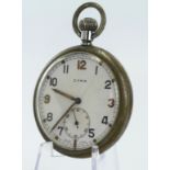 Gents military issue pocket watch by Cyma. Marked on the back "^G.S.T.P M 69042". Working when