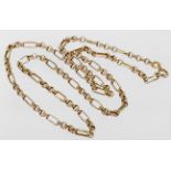 9ct Gold fancy chain 20 inch length weight 4.6g