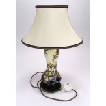 Moorcroft. Good quality "Sweet Briar" lamp, by Rachel Bishop. With the Moorcroft shade. Height 38cm