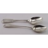 Scottish Provincial silver teaspoons (2) comprising one Paisley Celtic Point pattern c. 1790 by