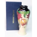 Moorcroft 'Anna Lily' pattern vase, circa 1998, makers marks to base, height 20.5cm approx,