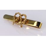 9ct Gold Love Knot Tie Clip weight 8.5g