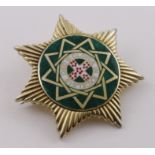 Masonic, Victorian, silver-gilt Royal Order of Scotland Star/badge marked "Hay" (Leith Silversmith